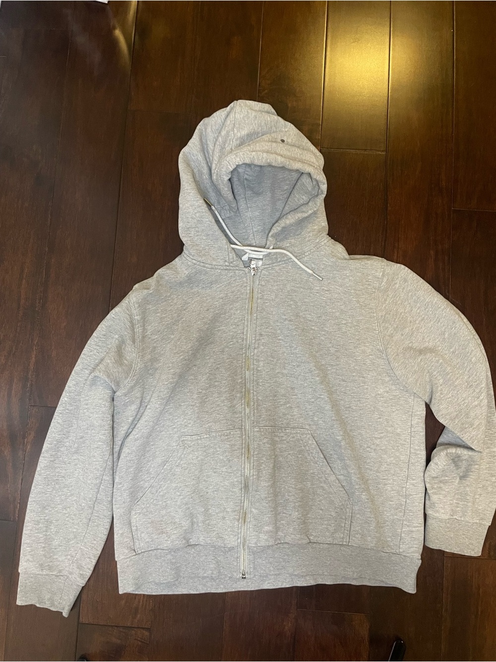 Women’s Gray Zip-Up Hoodie Jacket